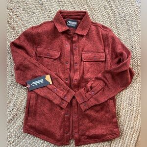 NWT Mountain Khaki Norris Shirt Jacket Mahogany